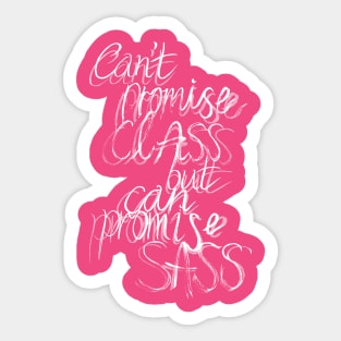 Can't promise class but can promise sass Sticker